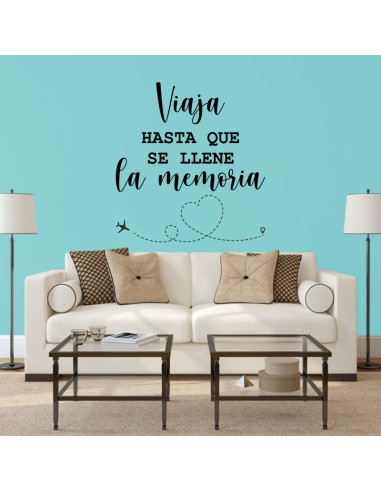 Vinilo decorativo Viaja