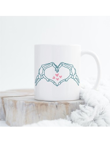 Taza Personalizada Skull heart