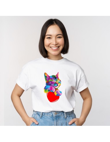 Camiseta unisex Cat Love