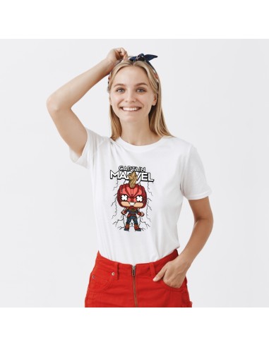 Camiseta unisex Capitan Marvel pop