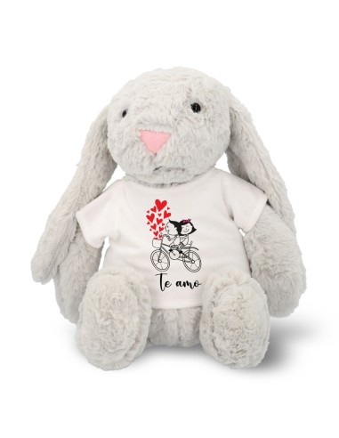 Conejo de Peluche con Camiseta Personalizable